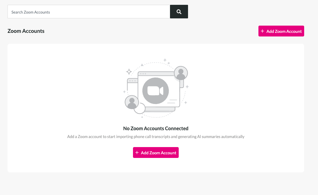 Connect account screenshot